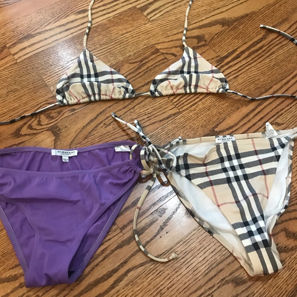 AUTHENTIC BURBERRY BIKINI EXTRA BOTTOMS INCLUDED